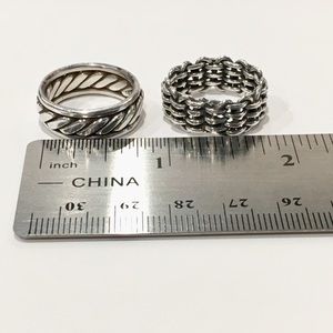 Two Sterling Silver bands